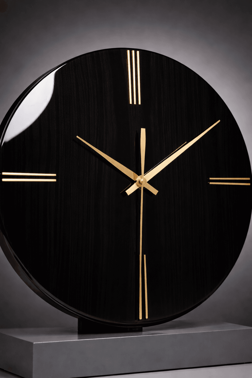 Black vastu wall clock for power and success