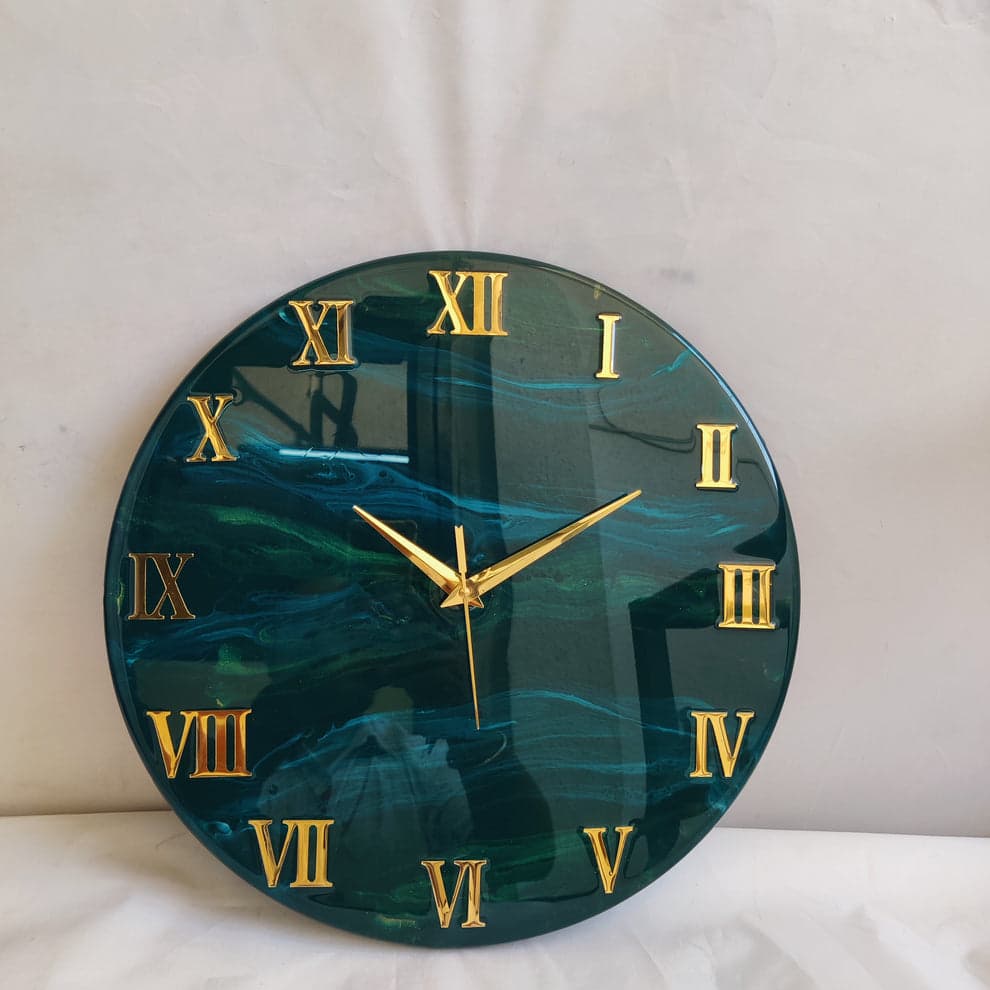 Jungle Green The luxury ResinArt Resin Clock